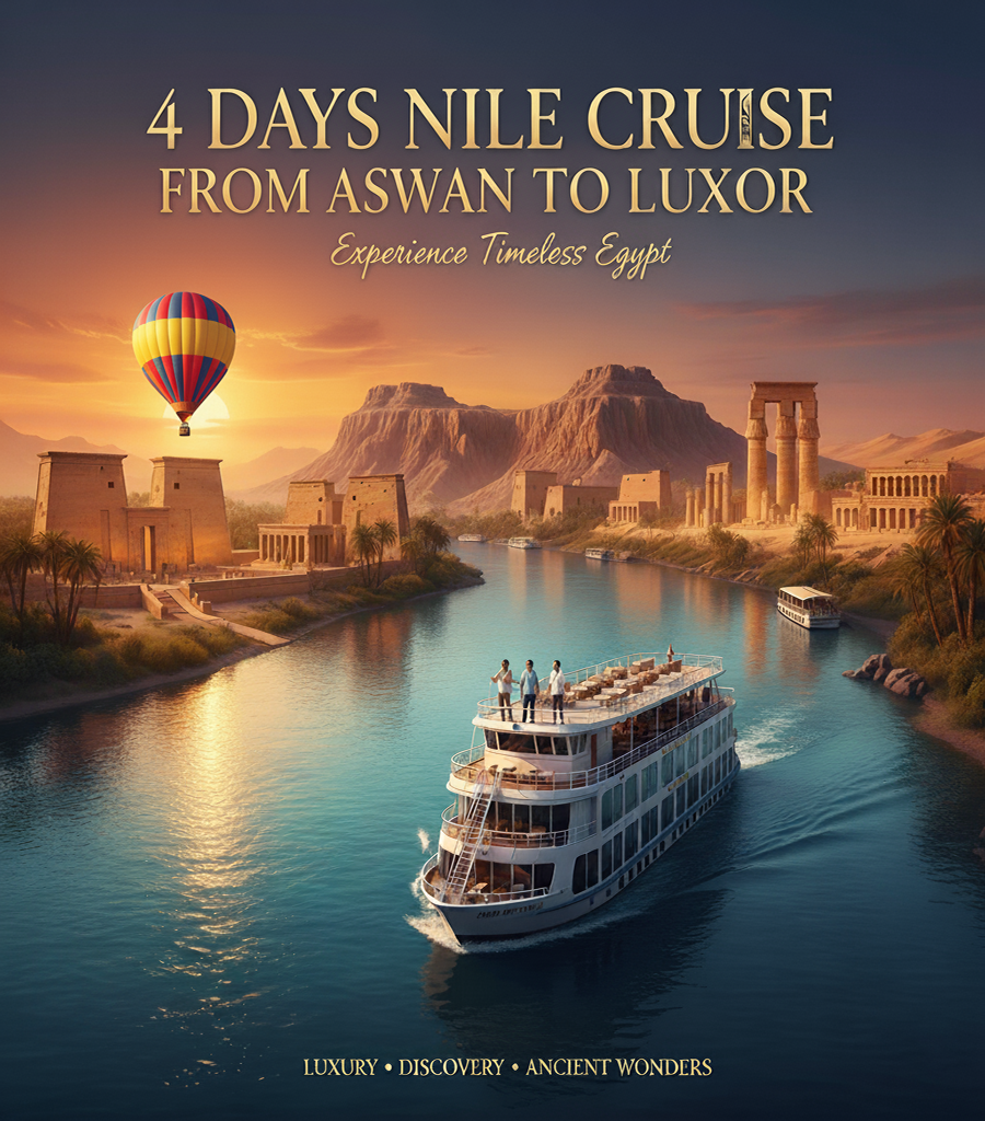 4 Days Nile Cruise from Aswan to Luxor vertical